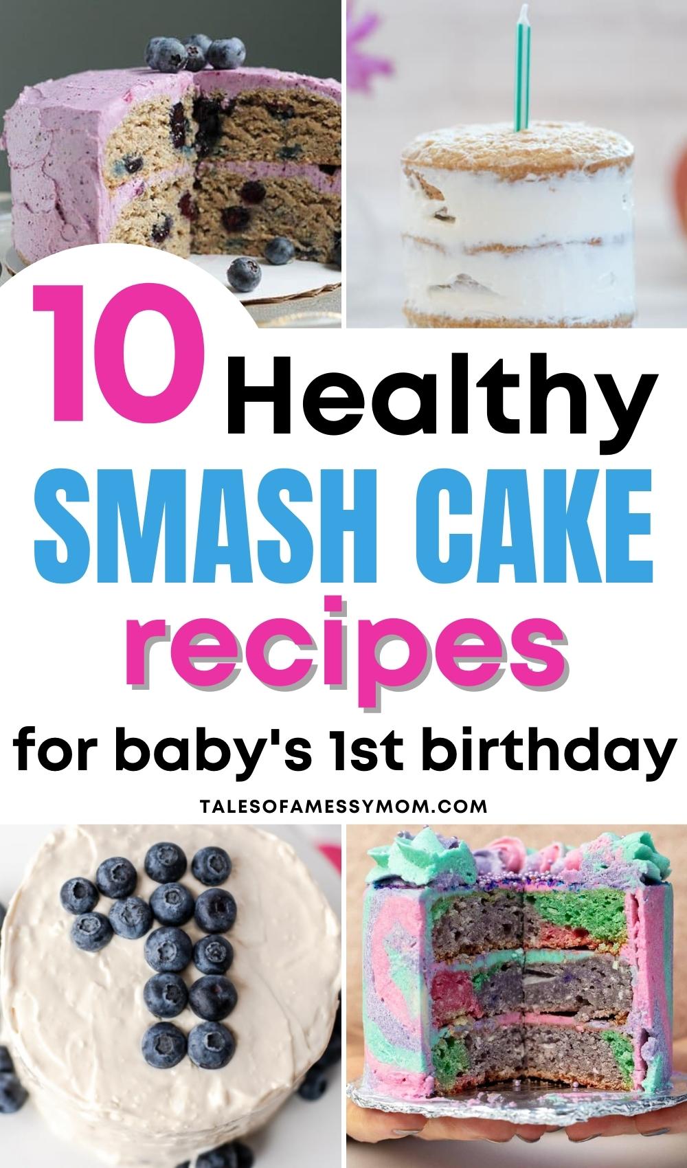 Healthy Smash Cake Recipe for baby's first birthday!